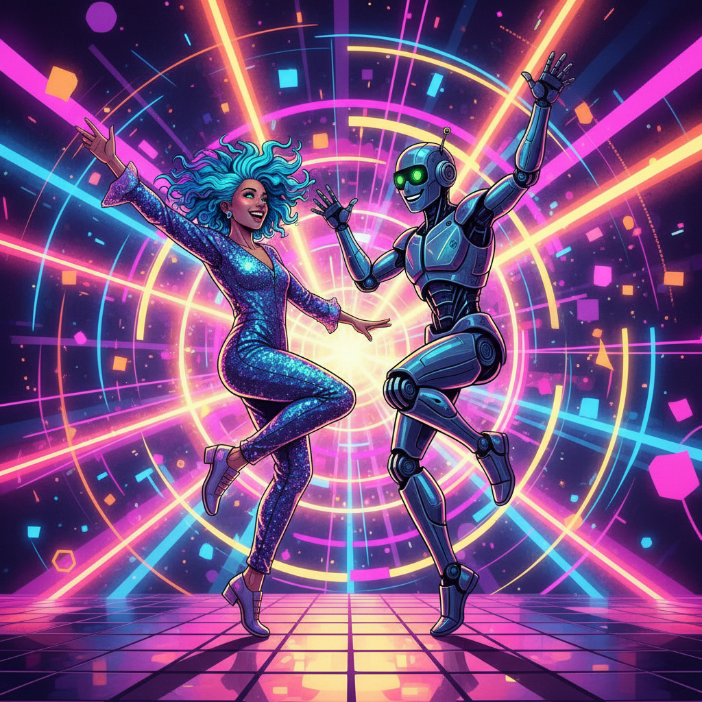 I am dancing with my Robot!